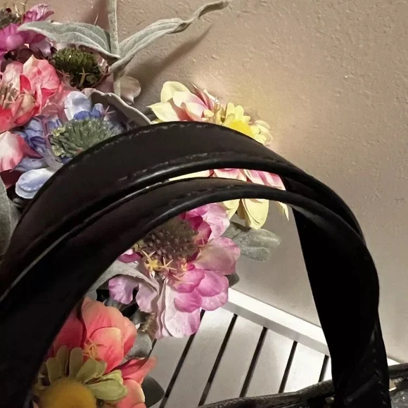 Kate ♠️ Spade New York Black & Gray Leopard Print Small Tote Handbag EUC RARE - Picture 6 of 8